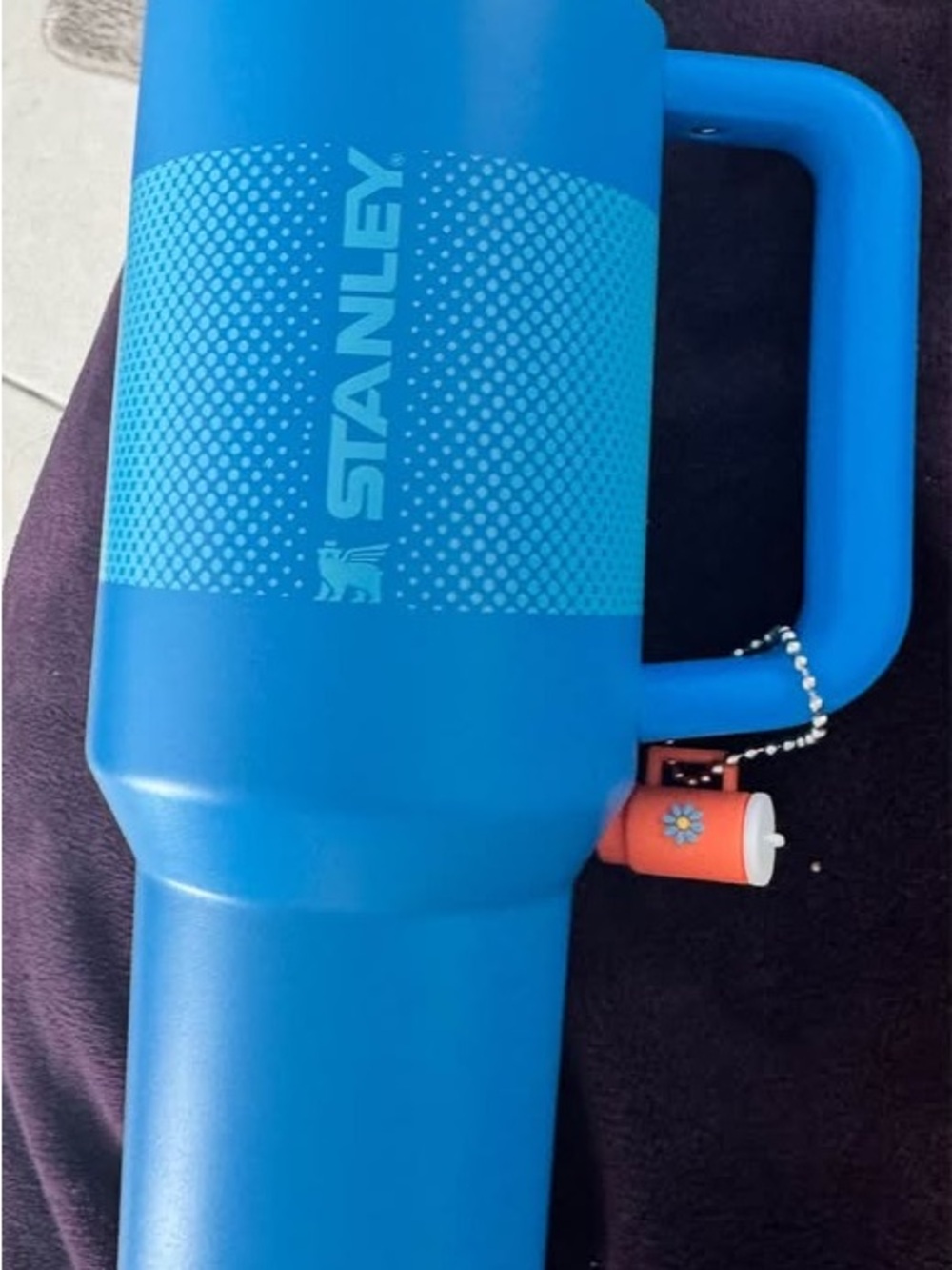 Stanley Blue Insulated Travel Tumbler with Handle